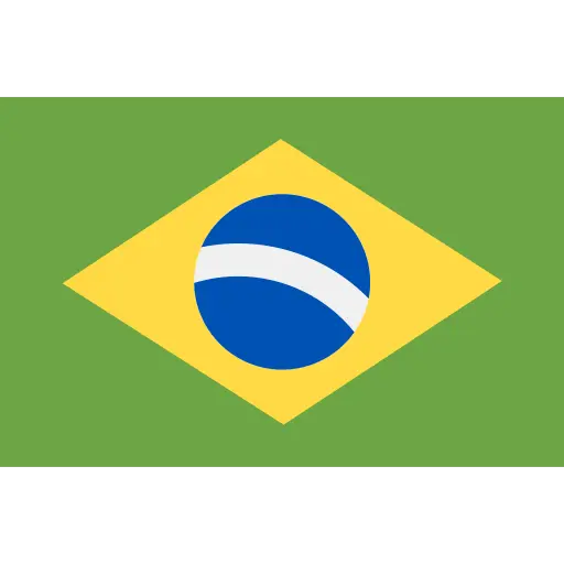 Brazil flag icon.